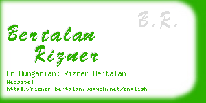 bertalan rizner business card